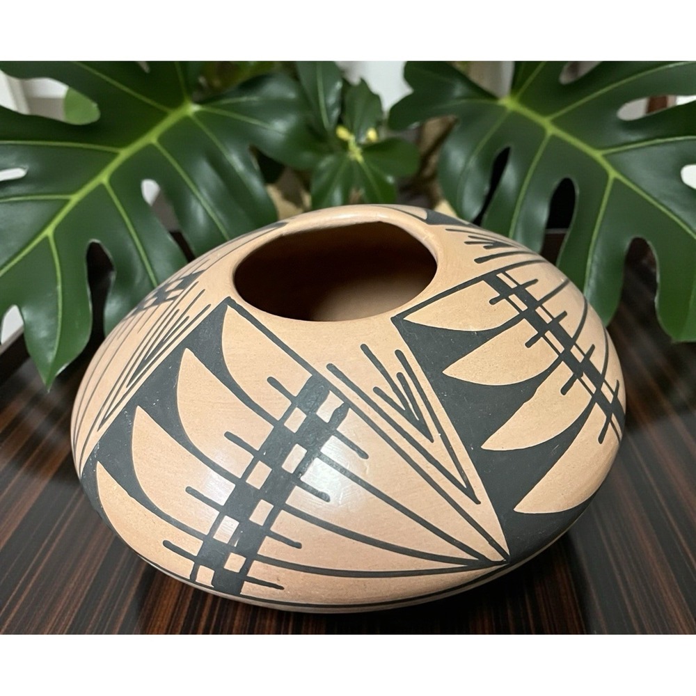 Mata Ortiz Pottery Seed Pot Abigail Marin Paquime Heart Mexican Folk Art Ceramic